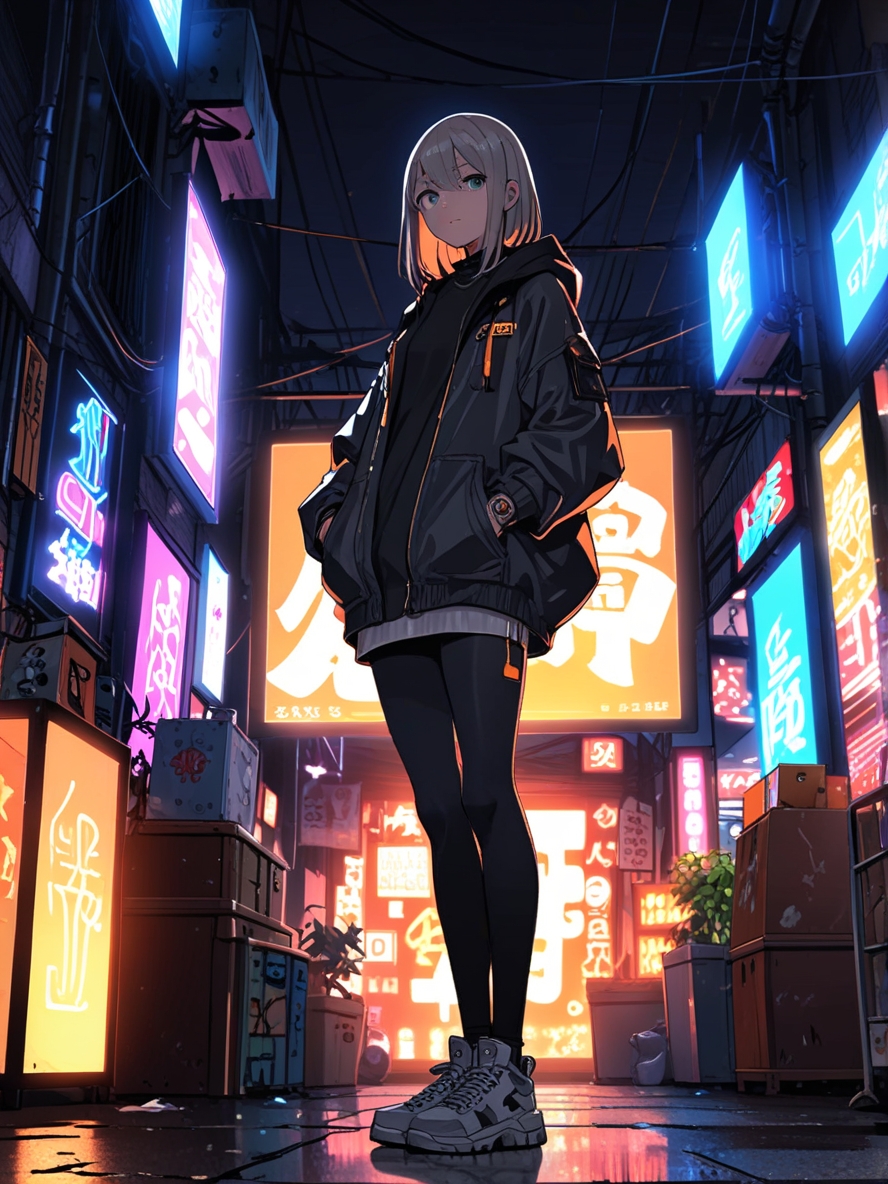 Glowing mural